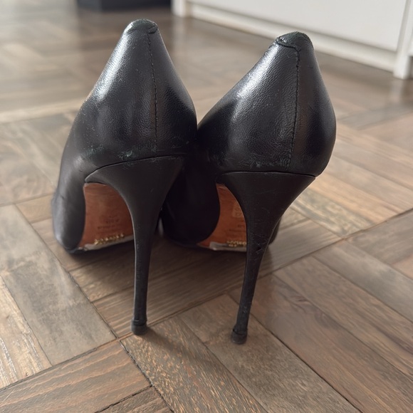 Schutz Black Leather Stiletto Pumps - Picture 10 of 15